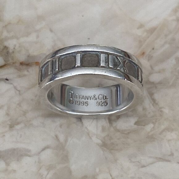Tiffany & Co. Atlas Ring 925 Sterling Silver - Picture 1 of 9